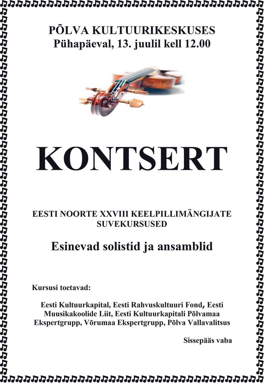 Kontsert Põlvas 2025